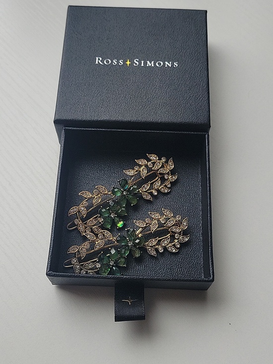 Ross-Simons Accessories - Two Floral Gemstone Hairclips